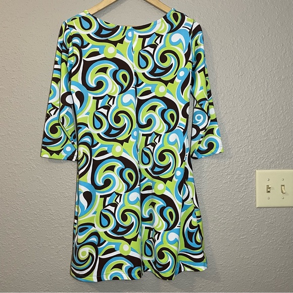 Shane Lee Inc. Retro A-line dress. 3/4 sleeves. Women’s size Medium - Picture 5 of 6